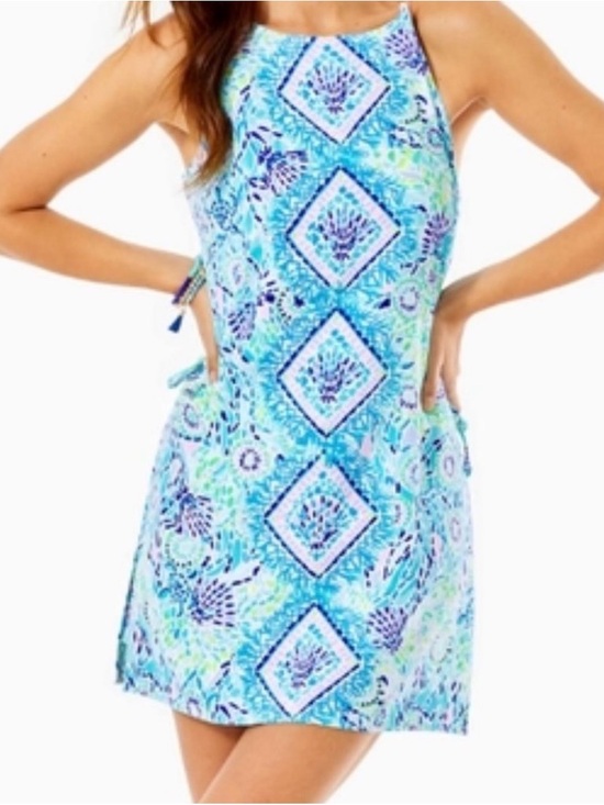 Lilly Pulitzer Other - Lilly Pulitzer Engineered Pearl Romper in Blue Ibiza Open Water. (NWOT) 12